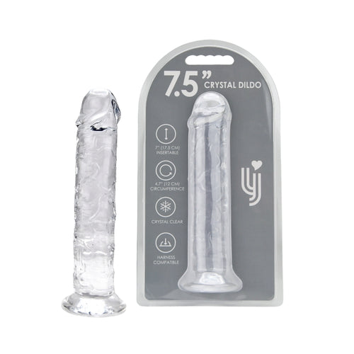 loving-joy-7-5-inch-suction-cup-dildo-clear