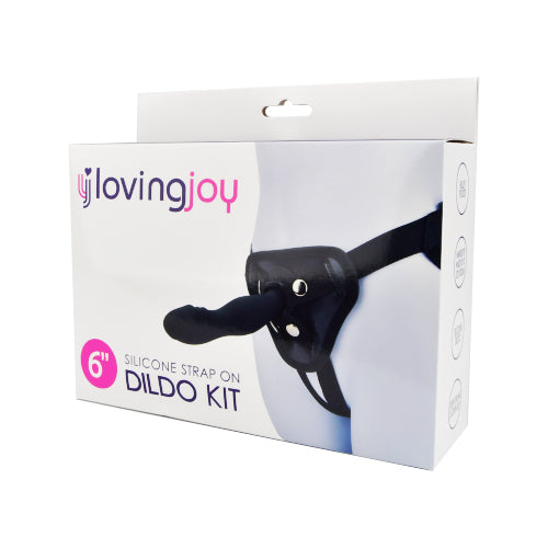 loving-joy-6-inch-silicone-strap-on-dildo-kit