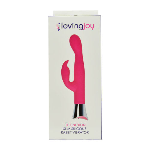 loving-joy-10-function-slim-silicone-rabbit-vibrator-pink