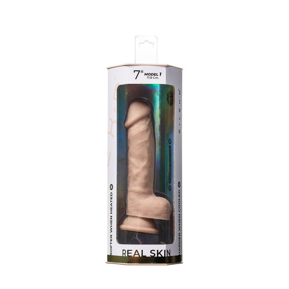 silexd-7-inch-real-skin-liquid-silicone-dildo-with-suction-cup-and-balls